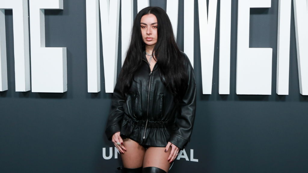 Charli XCX Wears Cozy Gucci Shearling Coat as Furry Micro Minidress