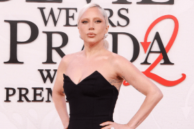 Lady Gaga Brings the Drama in Saint Laurent Gown & Super Quirky Pumps