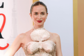 Emily Blunt's Schiaparelli Gown Is Indeed a Gravity-Defying Minidress