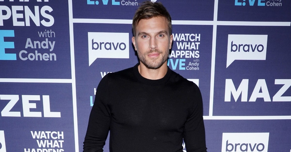 Luke Gulbranson in a black sweater backstage at Watch What Happens Live