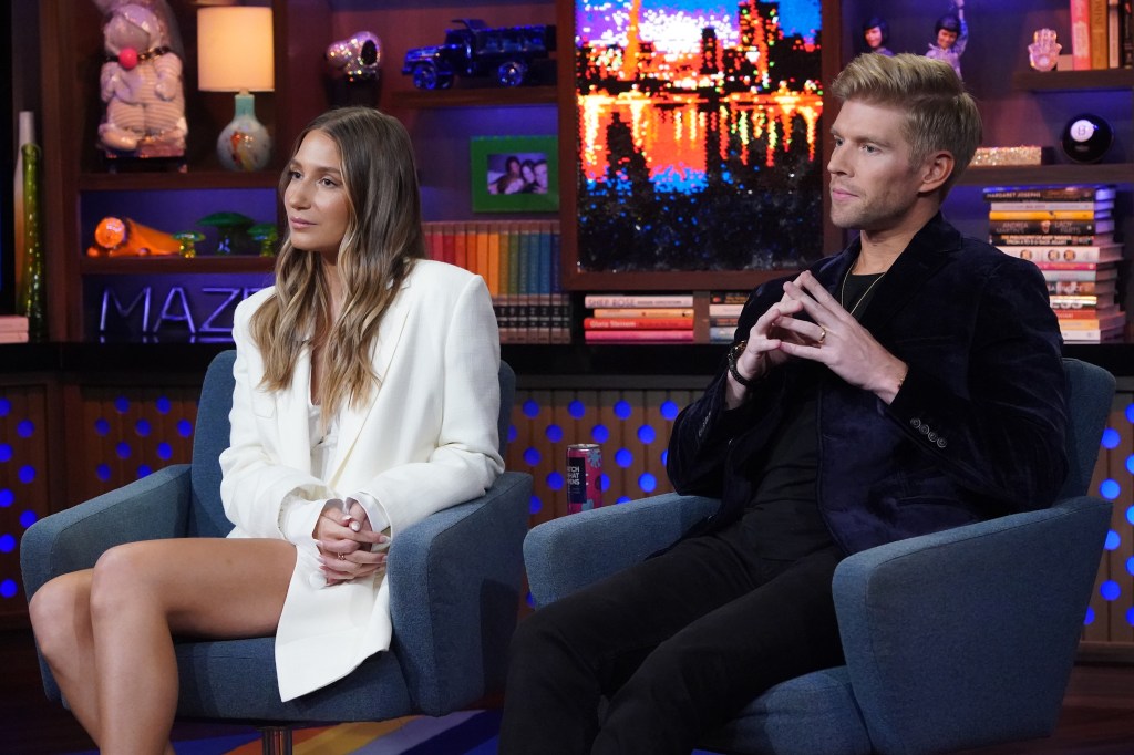 Amanda Batula and Kyle Cooke on WWHL 