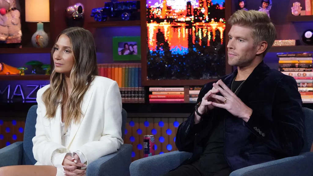 Amanda Batula and Kyle Cooke on WWHL