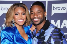 Drew Sidora and Ralph Pittman backstage at Watch What Happens Live
