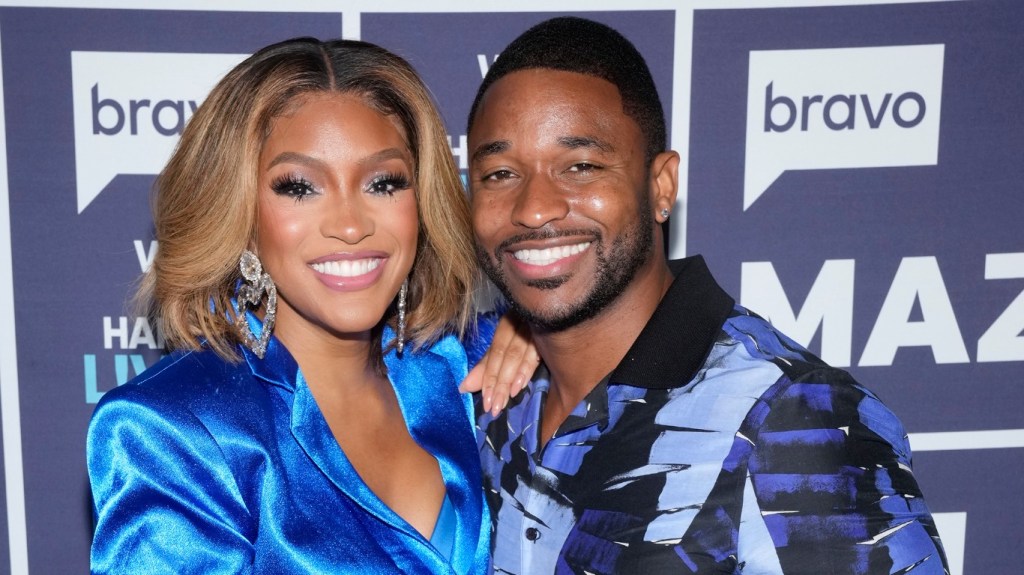 Drew Sidora and Ralph Pittman backstage at Watch What Happens Live