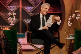 Andy Cohen reading a letter on The Real Housewives of Miami Season 5 reunion