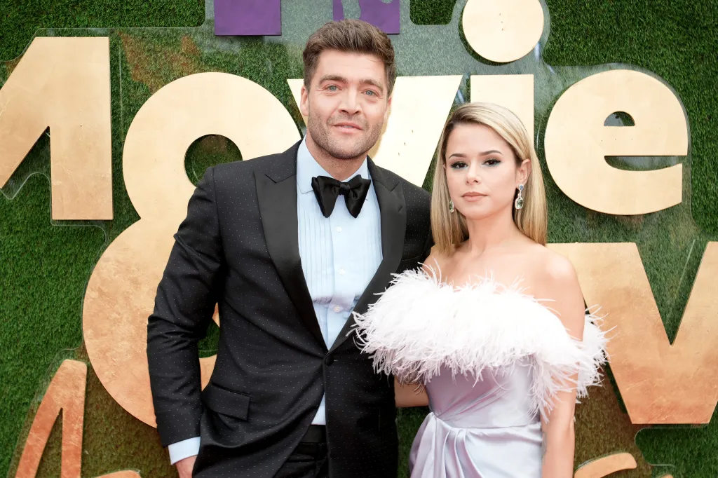 CT Tamburello and Lili Solares at the 2022 MTV Movie & TV Awards