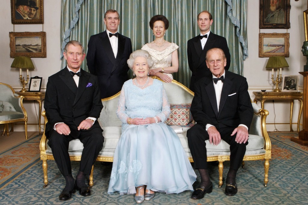 Prince Andrew with the Royal Family