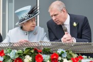 Queen Elizabeth with the disgraced Andrew