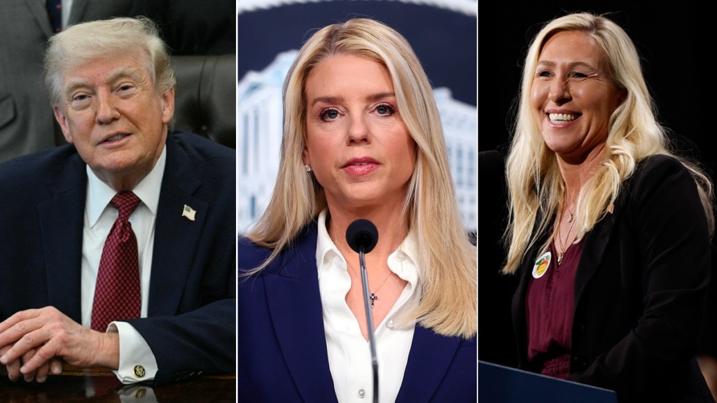 donald trump pam bondi Marjorie Taylor Greene