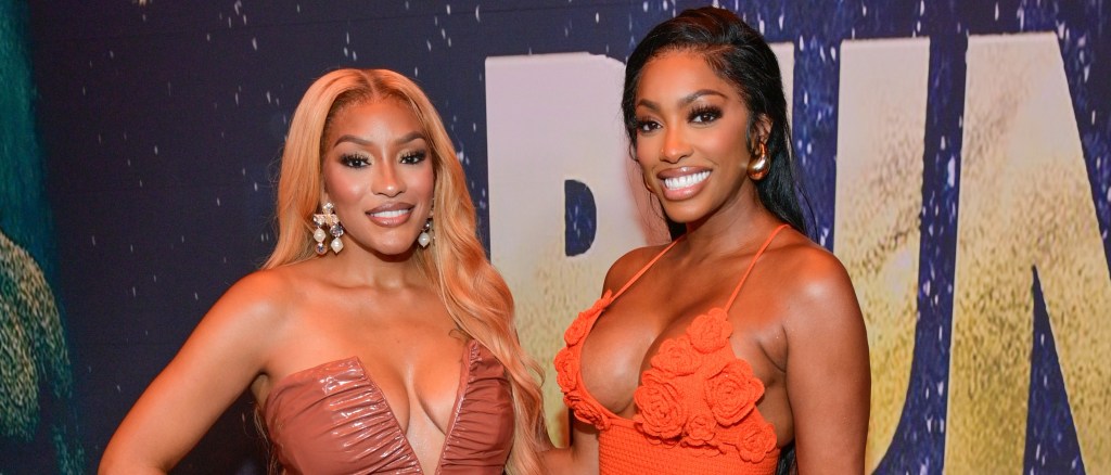 Drew Sidora and Porsha Williams at the premiere of Run