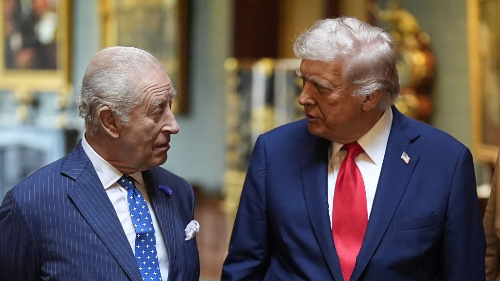 King Charles and Donald Trump