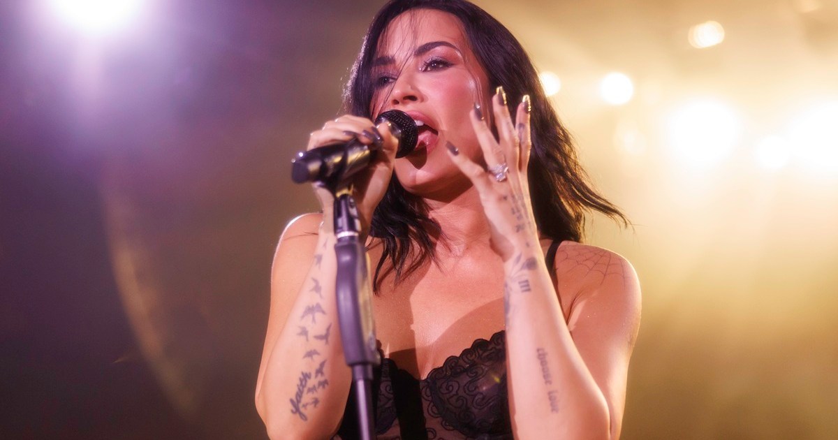 Demi Lovato's Sheer Catsuit Has Her 'Feeling Hot' in Tour Vlog