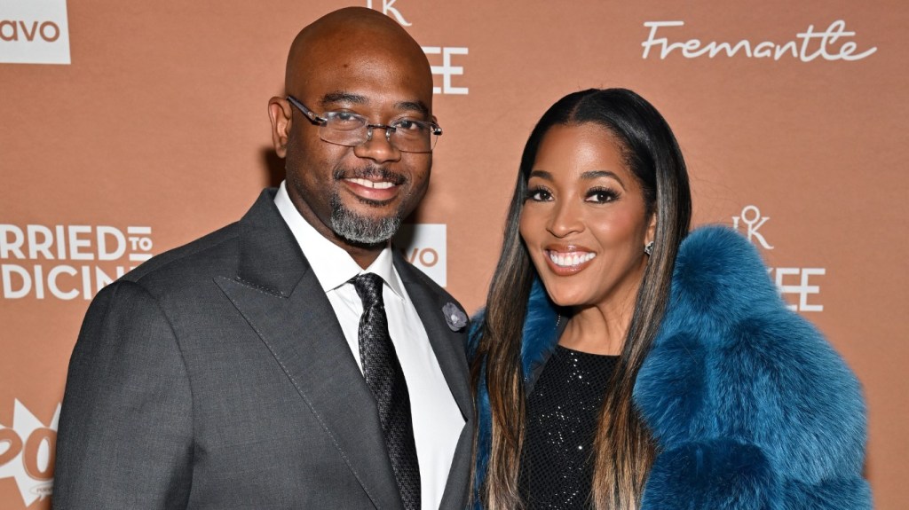 Toya Bush-Harris and Eugene Harris at the Married to Med Season 12 premiere party