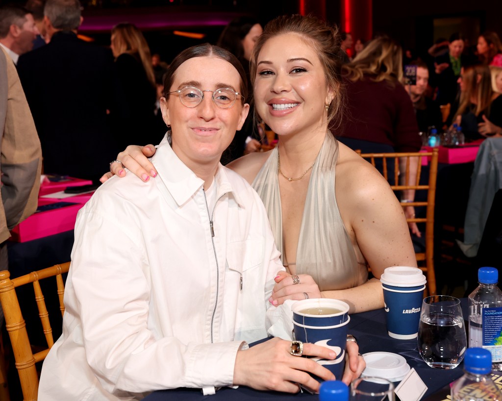 Robby Hoffman and Gabby Windey attend the 2026 Film Independent Spirit Awards at Hollywood Palladium