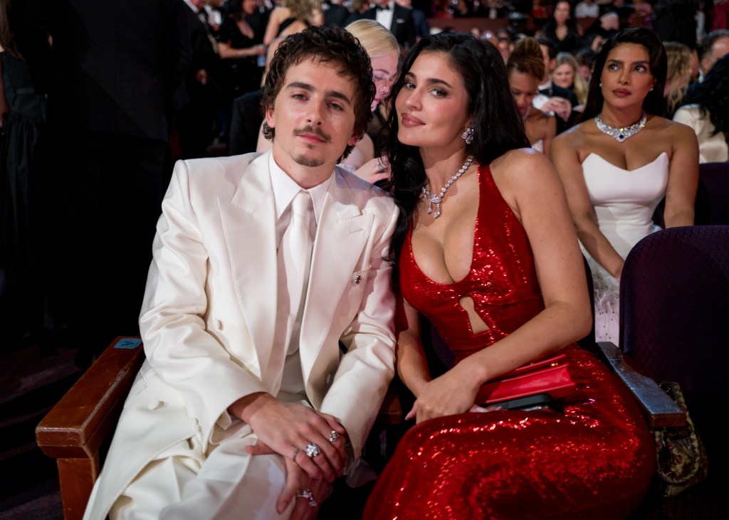 Kylie Jenner with current boyfriend Timothee Chalamet 