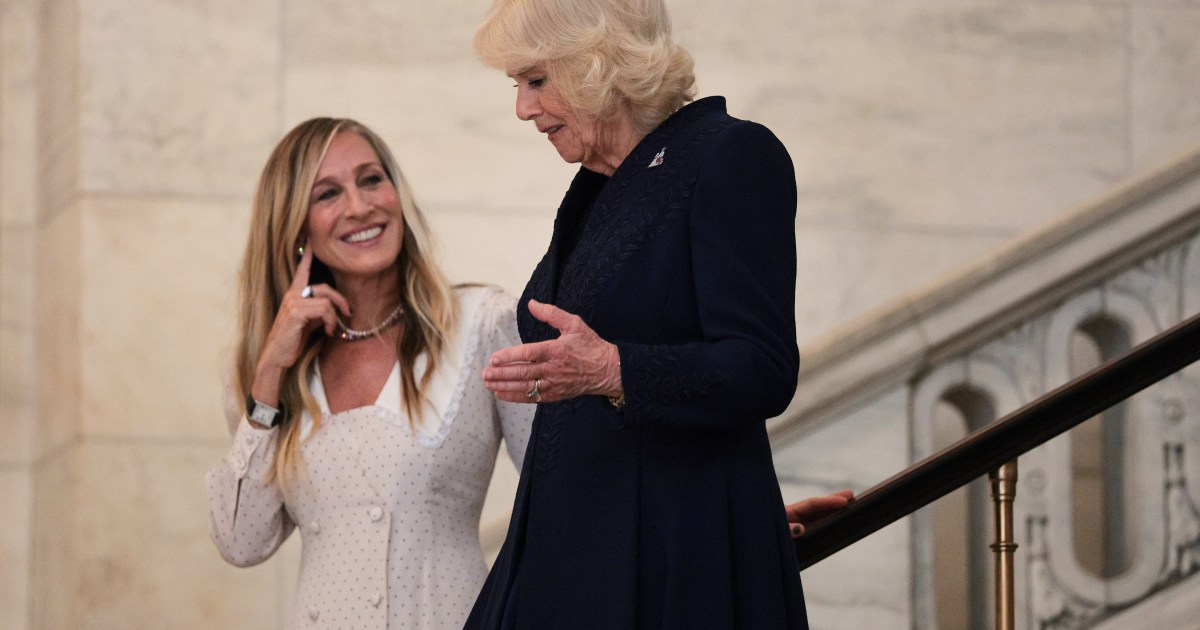 Sarah Jessica Parker Hosts Queen Camilla At New York Public Library's Main Branch