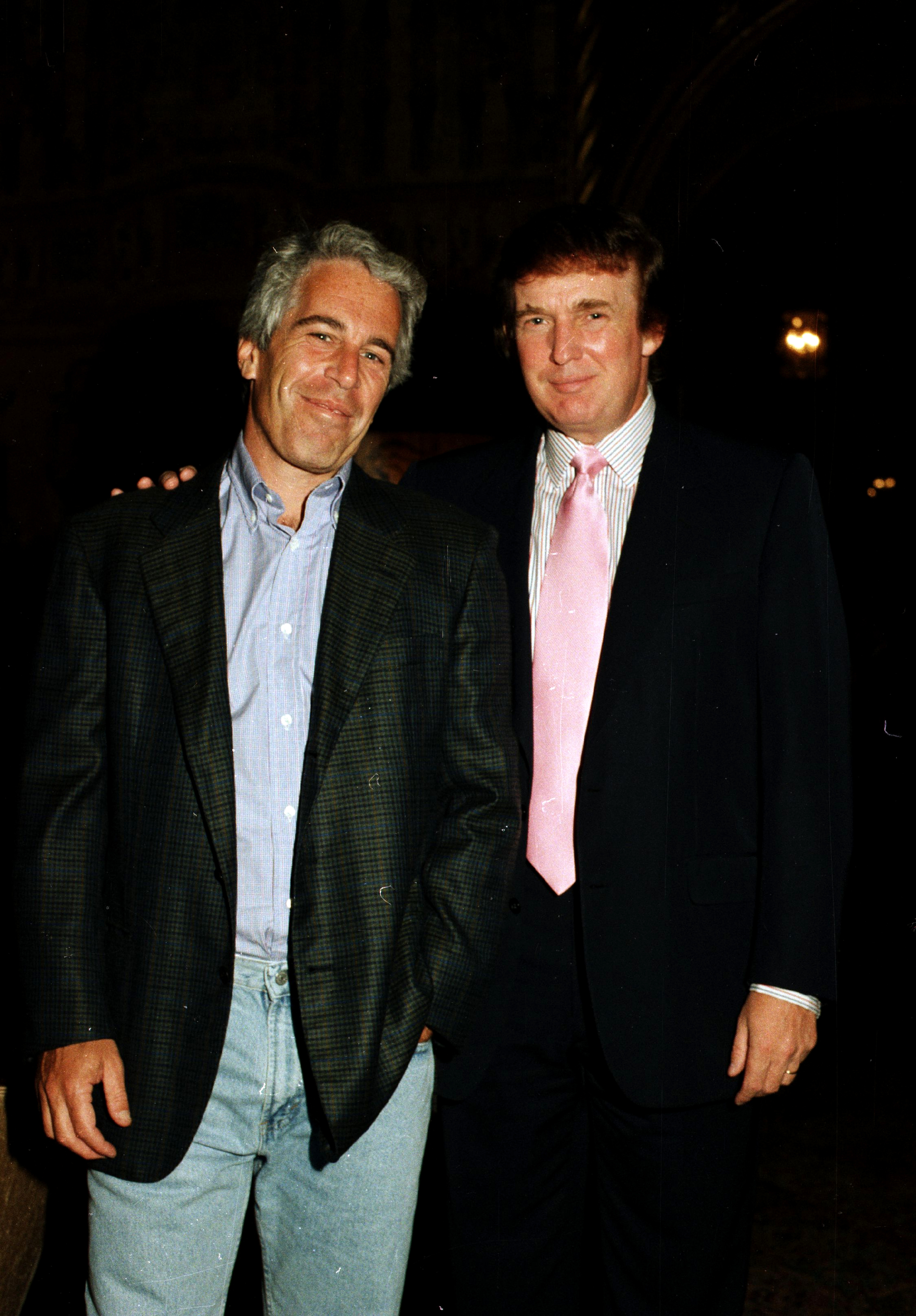 Trump with friend Jeffrey Epstein