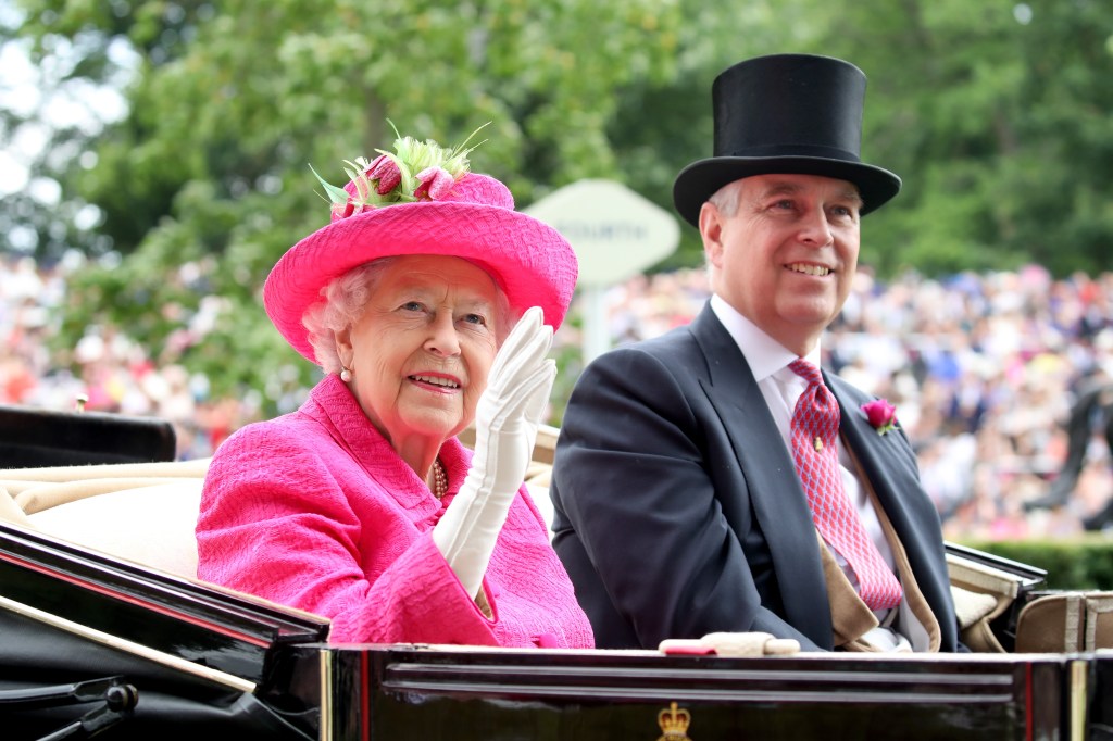 Queen Elizabeth and Prince Andrew 