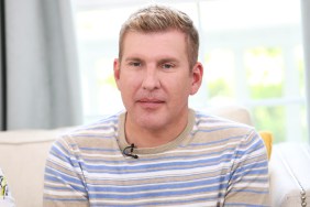 Todd Chrisley in a yellow and blue sweater on Hallmark's Home & Family