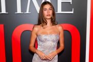 Hailey Bieber's YSL Lace Dress Couldn't Possibly Be More See-Through