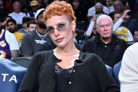 Halsey Turns Heads in See-Through Top at Lakers Game
