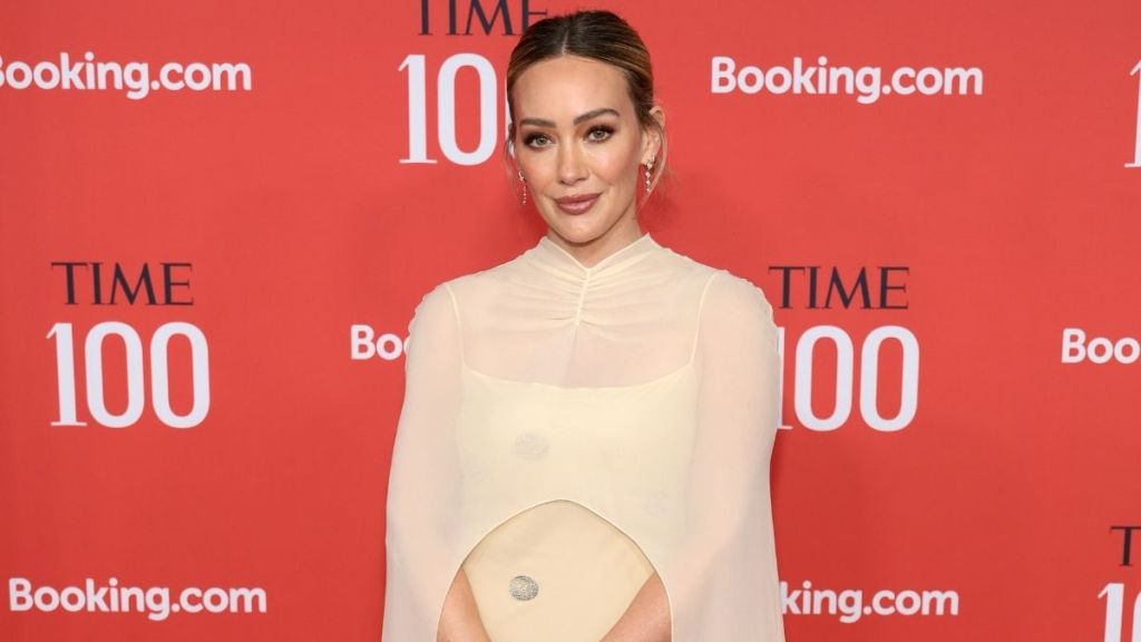 Hilary Duff’s Slip Dress Look Hits Different With That Deep V-Neck Cut
