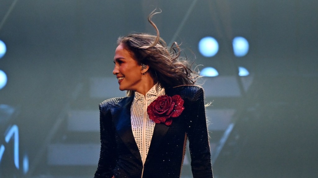 Jennifer Lopez Keeps It Risqué in Strapless Bodysuit for Las Vegas Residency