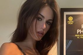 Kaia Gerber Shows off Toned Abs in Bra Top Paired With Tights