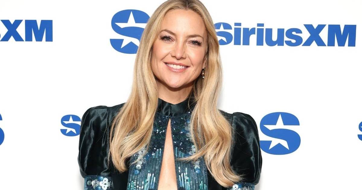 Kate Hudson’s Fully Sheer Armani Top’s Bold Neckline Dips Super Low