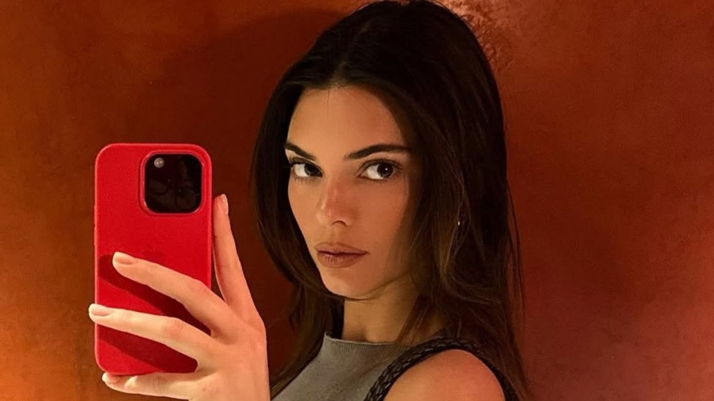 Kendall Jenner Goes Bold in Striped Bikini Look in New Vacation Pictures