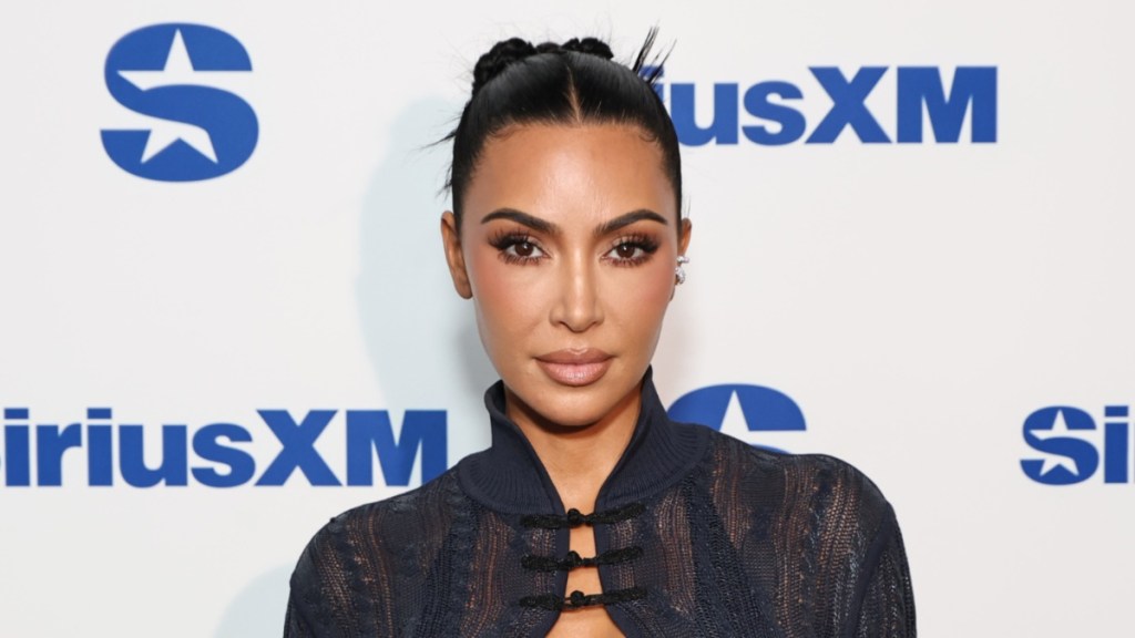 Kim Kardashian Goes All-In on a Statement Neckline for Coachella