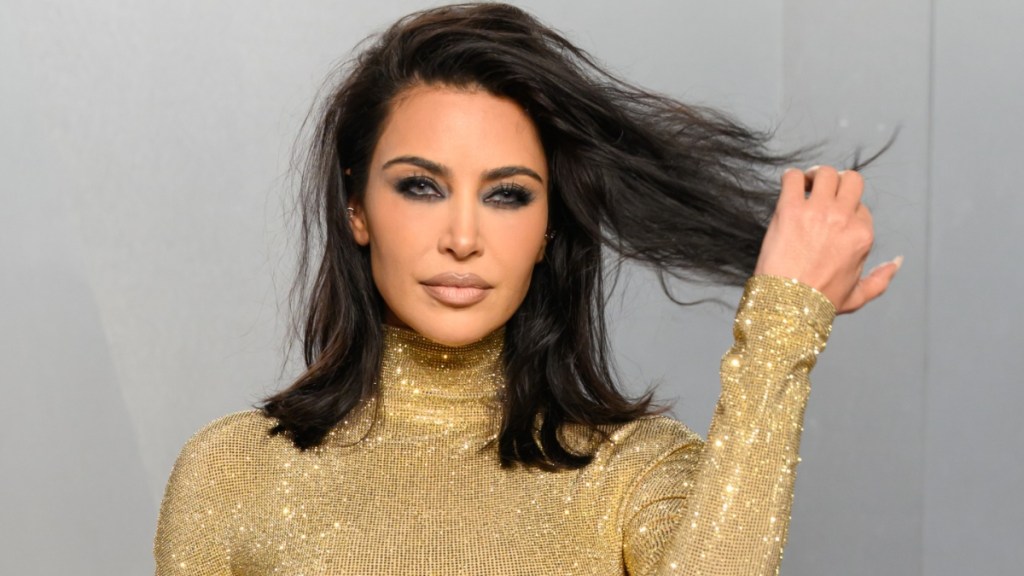 Kim Kardashian bodysuit low neckline coachella