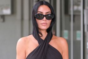 Kim Kardashian Pairs Bold Leather Top With Equally Chic Balenciaga Boots