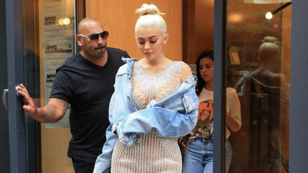 Kylie Jenner Goes Topless Under Denim Jacket for KHY