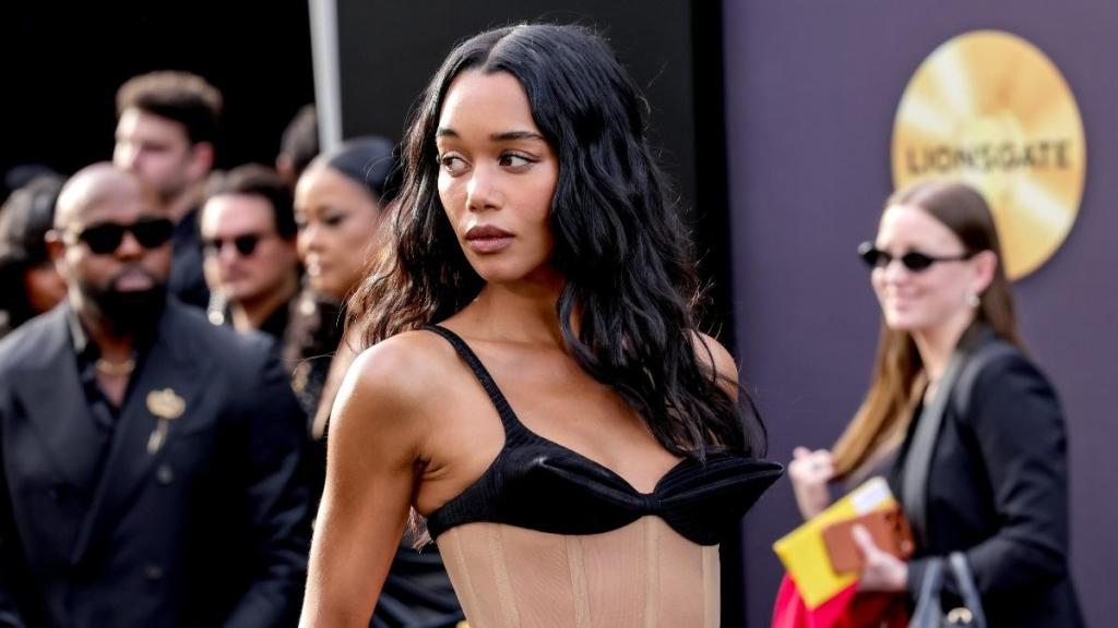 Laura Harrier Brings Sheer Drama to 'Michael' Premiere in a Bold Fit