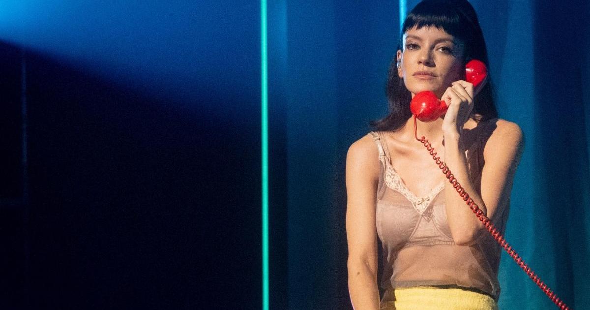 Lily Allen Serves Retro Glam in Sheer Top & Mini Skirt Amid Concert Tour