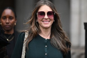 Elizabeth Hurley Chain-Held Bikini Bottoms Steal Focus in New Photos