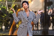 Angel Reese Elevates Daring Skirt Suit Look With Victoria's Secret