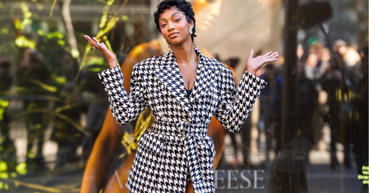 Angel Reese Elevates Daring Skirt Suit Look With Victoria's Secret