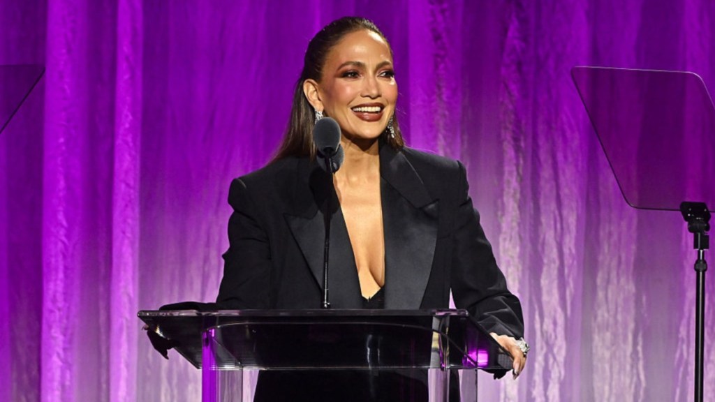 Jennifer Lopez’s Throwback Strapless Gown Packs a Bold Surprise After Las Vegas Success