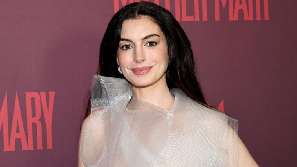 Anne Hathaway Effortlessly Pulls Off Risky Sheer Fit for Premiere