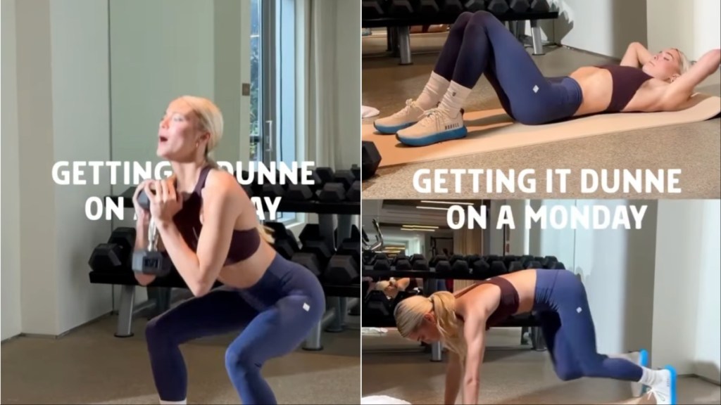 Livvy Dunne Works Out in Ultra-Bold Tank Top & Leggings for Ad