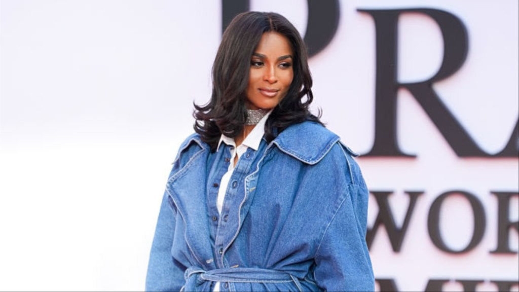 Ciara's Romeo Hunte Denim Look With Micro Shorts Is Layered Perfection