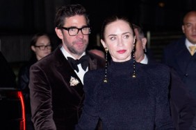 Emily Blunt's Balmain Wrap Skirt Boasts a Dangerously High Slit