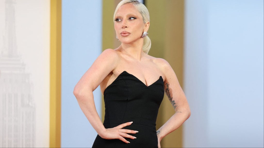 Lady Gaga Goes Boldly Sheer in Valentino Dress With Sky-High Slit