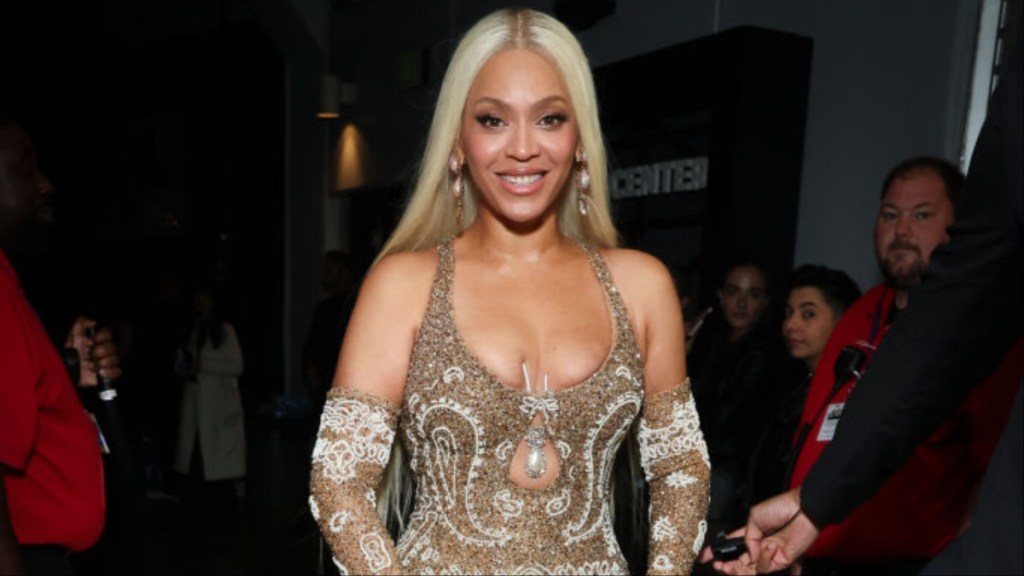 Beyonce’s See-Through Saint Laurent Gown Has Unbelievably Bold Neckline