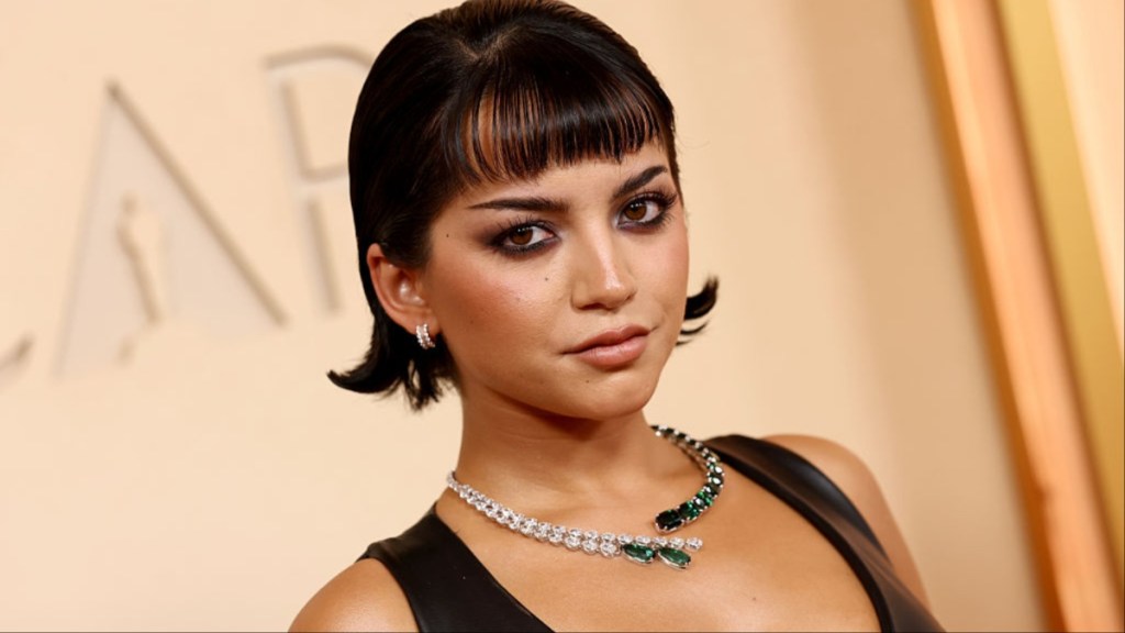 Isabela Merced's Bold Neckline Mini Dress Will Make You Look Twice