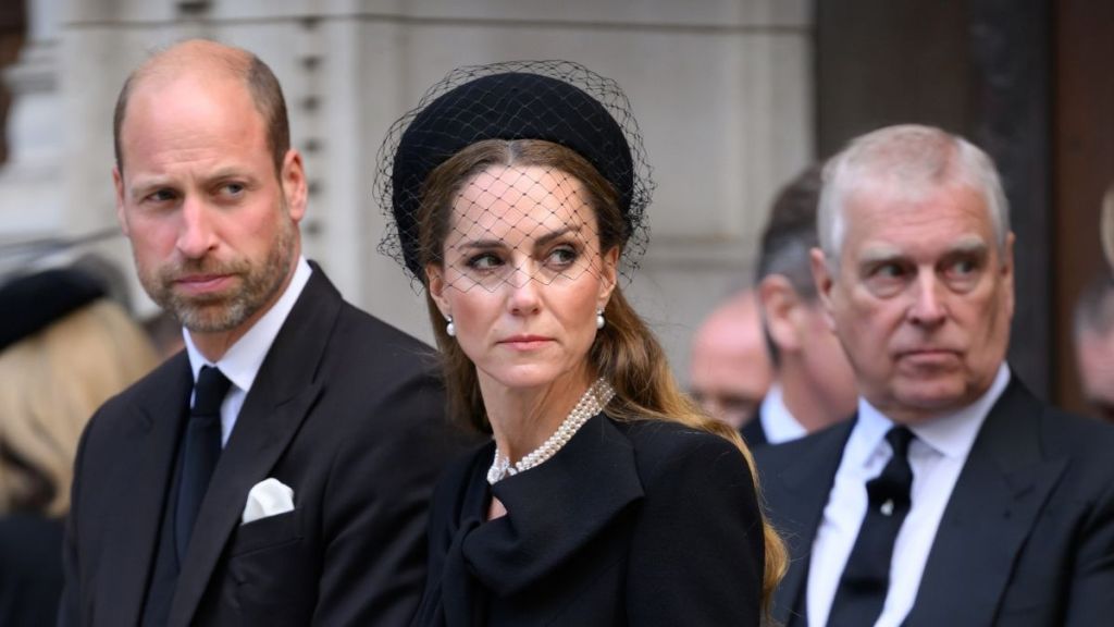Prince William, Catherine and Prince Andrew