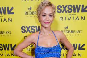 Rita Ora Rocks Micro Minidress With Reverse Corset Detailing