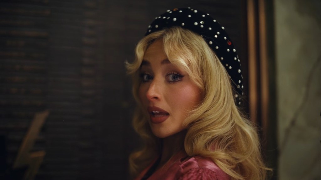 Sabrina Carpenter’s Pink Bikini Comes With a Lacy Twist for New Music Video